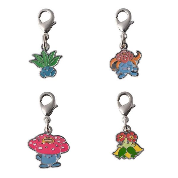 全國圖鑑 Gen1 穿山鼠 尼多王 皮皮 六尾 胖丁 走路草 派拉斯 金屬吊飾 寶可夢中心限定 