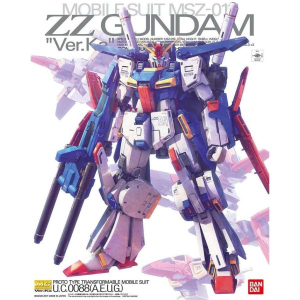 現貨 MG 1/100 ZZ鋼彈 Ver.Ka 卡版 BANDAI 組裝模型 