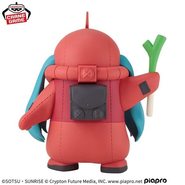 鋼彈45周年×初音未來 公仔 夏亞專用薩克 萬代景品 公仔 