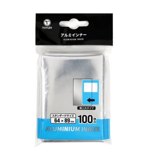 卡套販售 鋁背防透色 第一層卡套 【側插】 64x89 TOYGER牌套 100張入 