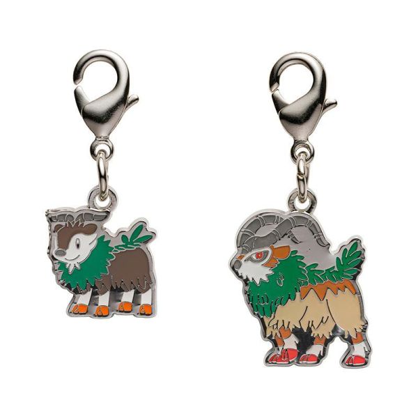 全國圖鑑 Gen6 哈力栗 甲賀忍蛙 火狐狸 烈箭鷹 彩粉蝶 坐騎山羊 金屬吊飾 寶可夢中心限定 