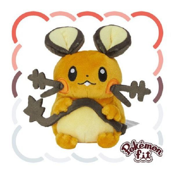現貨 咚咚鼠 布偶 娃娃 Pokémon fit デデンネ 寶可夢中心限定 