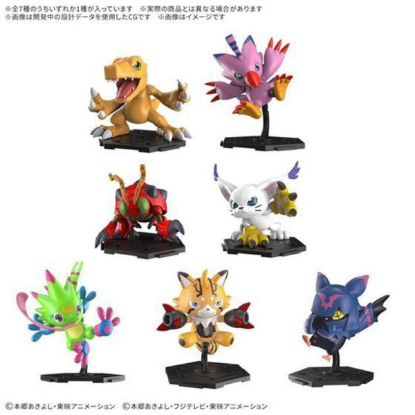數碼寶貝大集合 Part 1 組裝模型 盲盒 全7種 隨機出貨 