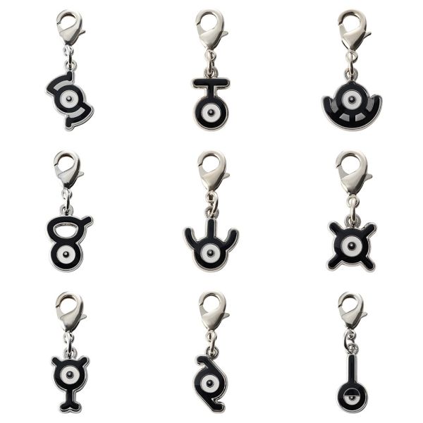 全國圖鑑 未知圖騰 STU VWZ YZ! 金屬吊飾 寶可夢中心限定 