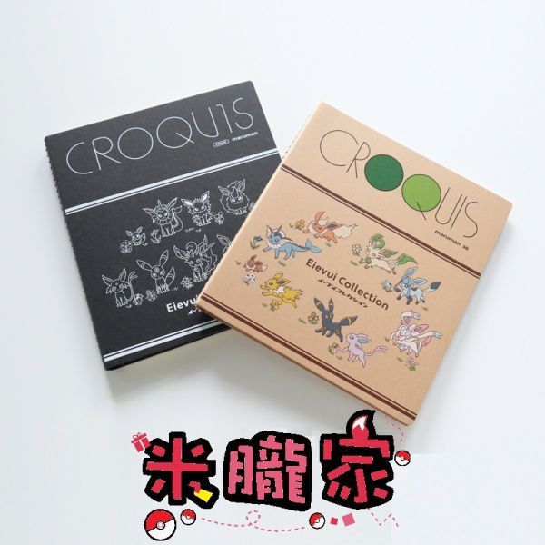 現貨 Eievui Collection CROQUIS SQ 伊布 筆記簿 筆記本 寶可夢中心限定 