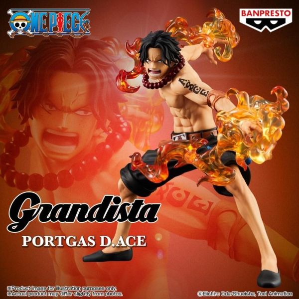 航海王 日本海外限定 Grandista 波特卡斯·D·艾斯 特別版 萬代景品 公仔 