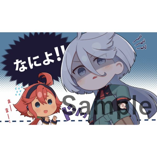現貨 COMIC122 白詰草 水星的魔女 蘇萊塔 米奧琳涅 Q版 同人卡墊 桌墊 