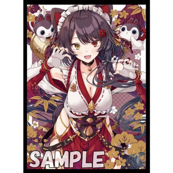 C106 ミッドナイトブルー 彩虹社 戌亥床 巫女ver 同人卡套 60張入 