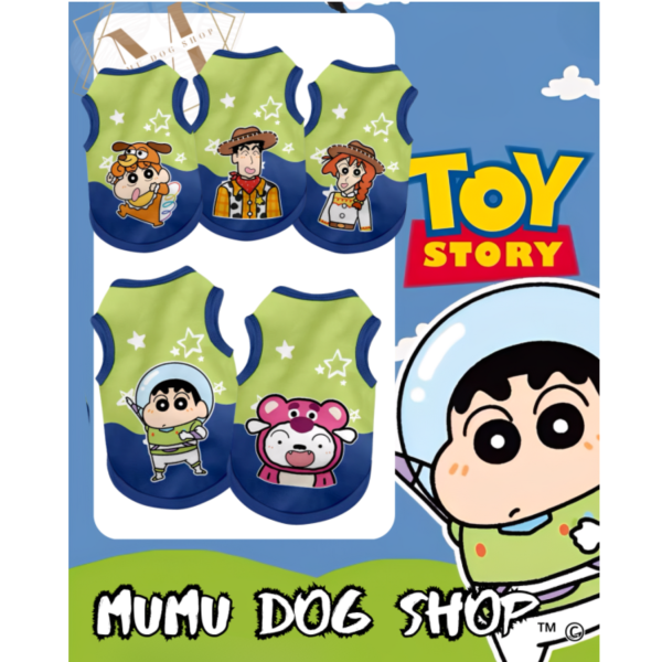 NASA小新x玩具總動員一款 尼克茱蒂寵物背心, 尼克茱蒂狗衣, 尼克茱蒂貓衣, 卡通寵物衣服, 狗狗背心, 貓咪背心, 寵物服飾, 夏季寵物衣, 小型犬衣服, 可愛寵物裝