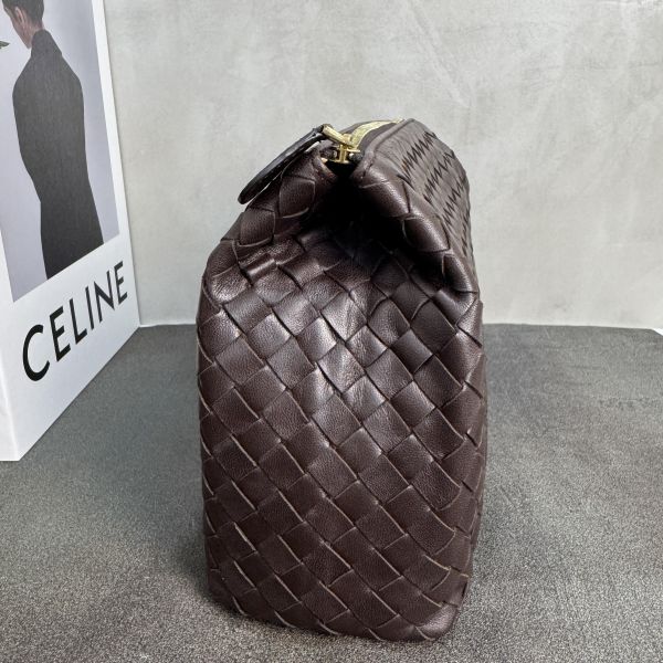 Bottega Veneta 經典Intrecciato 納帕小羊皮編織拉鍊手拿包* 