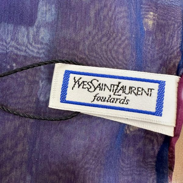 YSL 聖羅蘭 卡珊德拉圍巾 披肩 vintage 