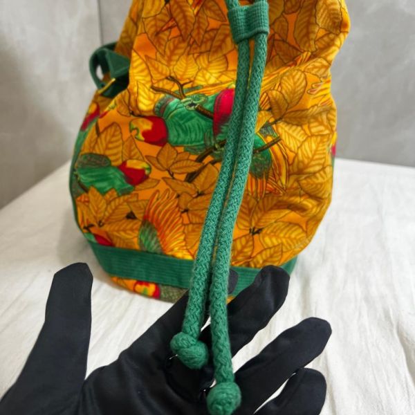 Hermès 帆布沙灘水桶包 