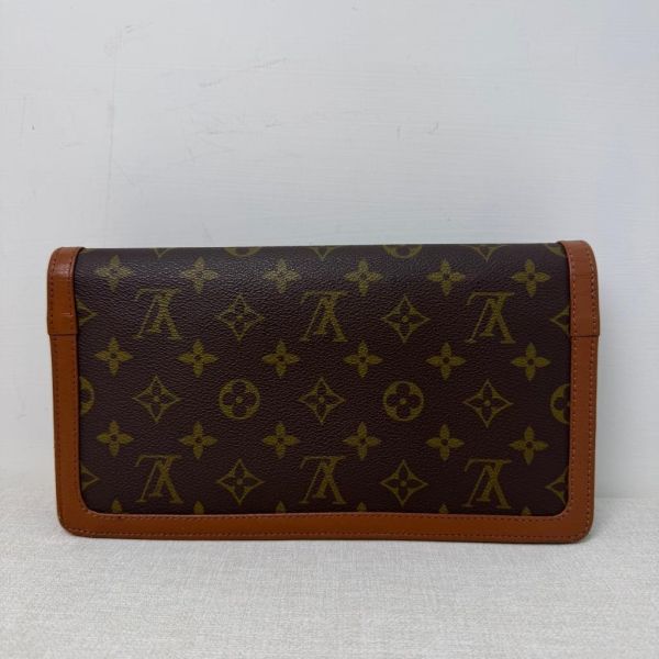 Louis Vuitton 老花紅皮手拿包 