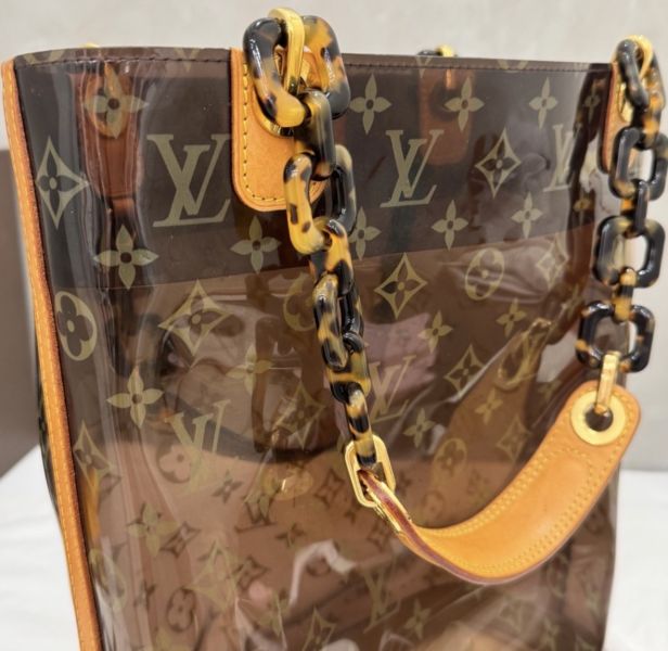 Louis Vuitton 玳瑁透明水桶沙灘包 