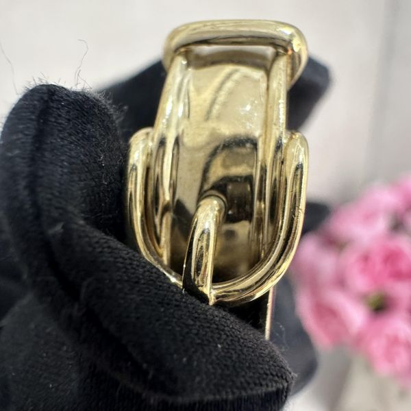 Hermes 中古 淡金色腰帶絲巾環 