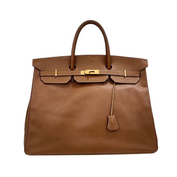 Hermès Birkin 鉑金包 40 金棕金釦 Epsom 
