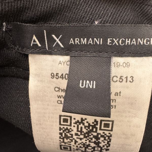 Armani 英文字母 黑色棒球帽 