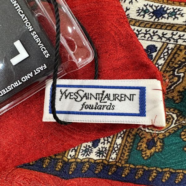 YSL 聖羅蘭 經典復古絲巾 