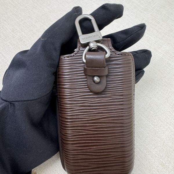 Louis Vuitton 咖啡色水波紋多功能鑰匙包 