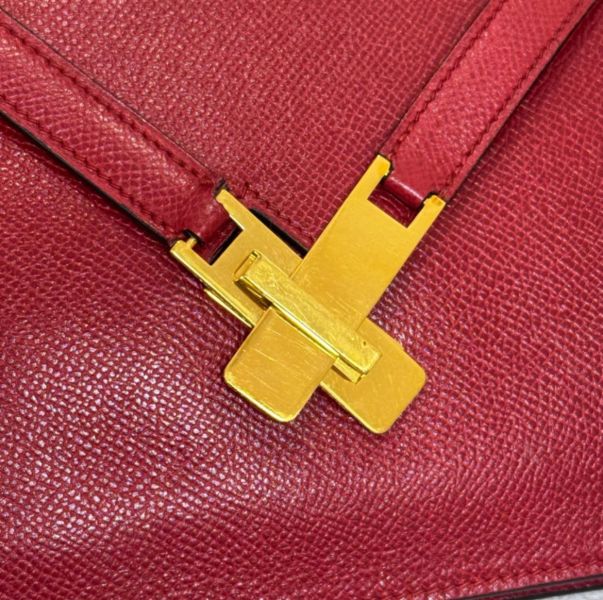 Hermès 紅色手提公事包 