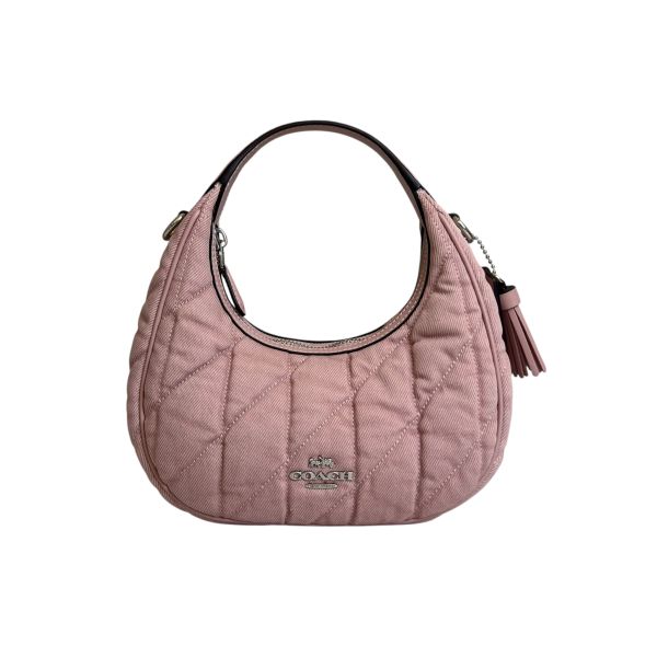 COACH 牛仔斜背兩用彎月包 