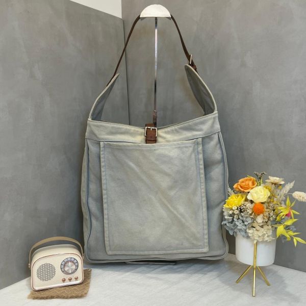 Hermès 帆布肩背包 