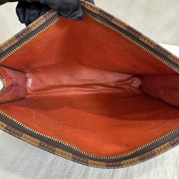 LV 棋盤格 手拿包 