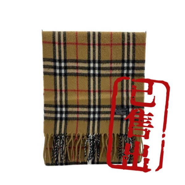 Burberry 純羊毛經典格紋圍巾 