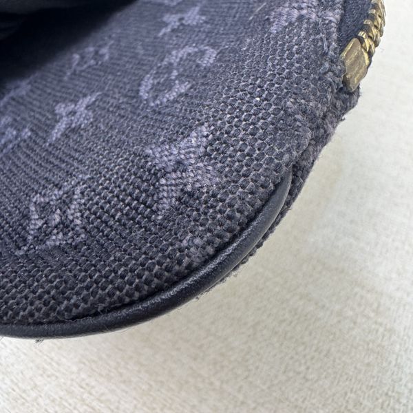 Louis Vuitton 黑色提花布零錢包 
