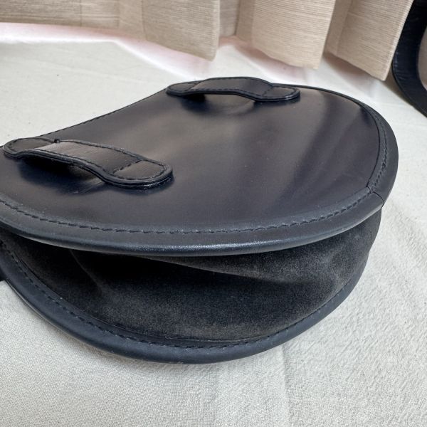 Gucci麂皮馬銜扣腰包 