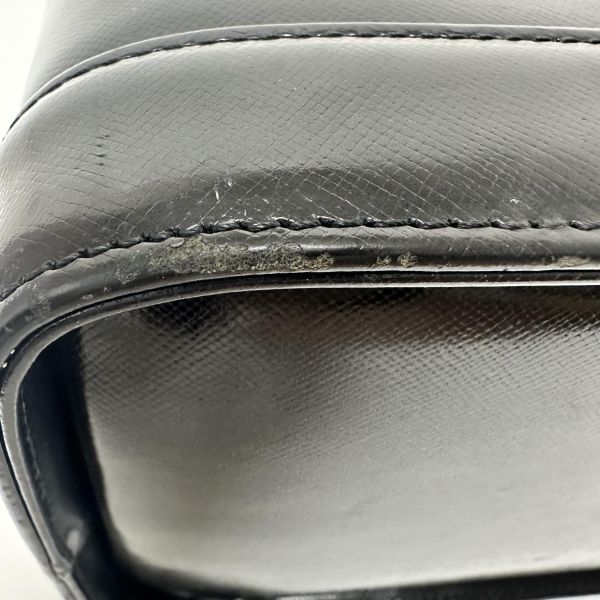 Versace Vintage 中古太陽神標誌黑色手提化妝包 