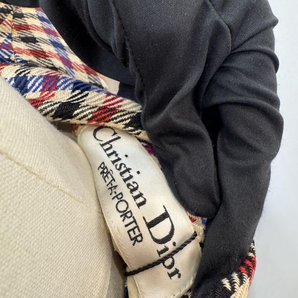 Dior 復古格紋西裝外套 