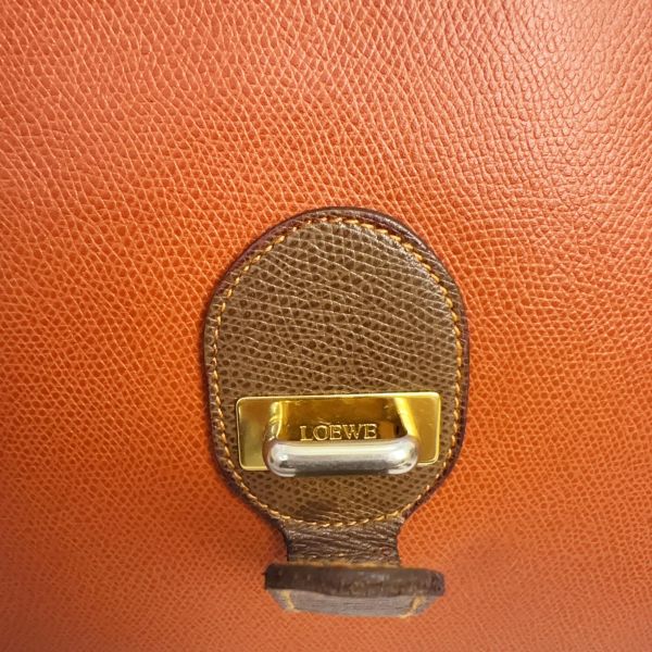 Loewe復古拼色兩用手提 肩背包 