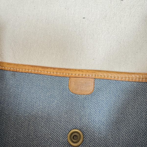 Hermès  Evelyne牛仔帆布包 