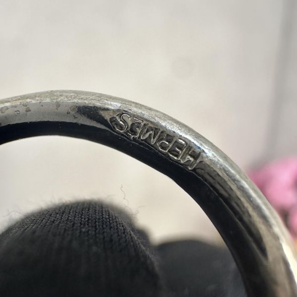 Hermes 中古銀色扭結絲巾環絲巾扣 