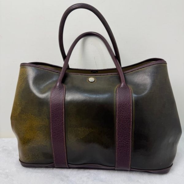 Hermès 花園派對皮革手提包 