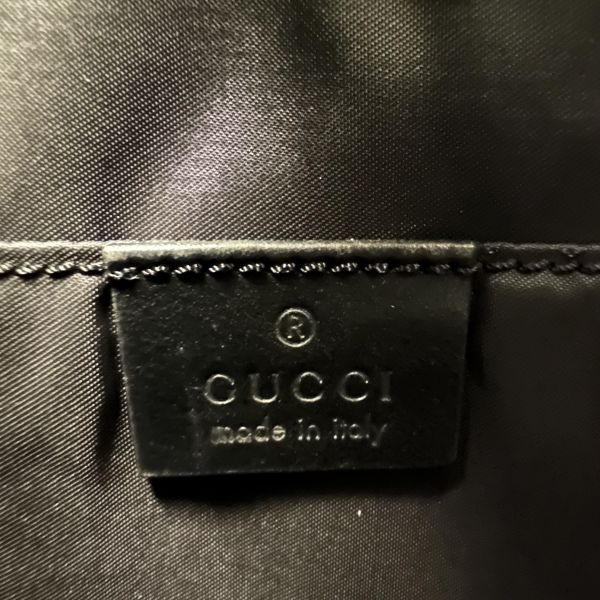 Gucci 黑色尼龍單肩包 