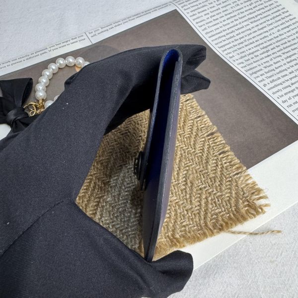 Hermès 迷你藍零錢包 