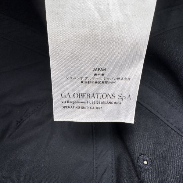 Armani 英文字母 黑色棒球帽 