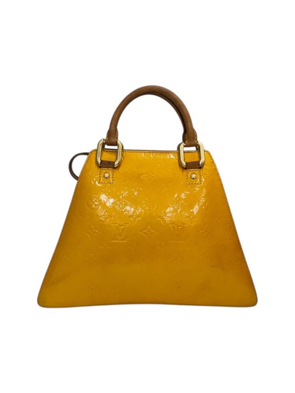 LV 漆皮梯形手提包 