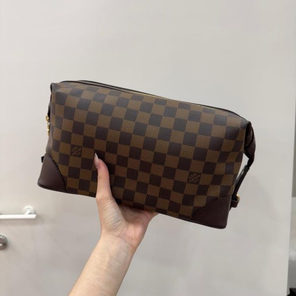 Louis Vuitton 棋盤格拉鏈手拿包 