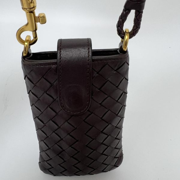 BOTTEGA VENETA 編織小羊皮手機包 
