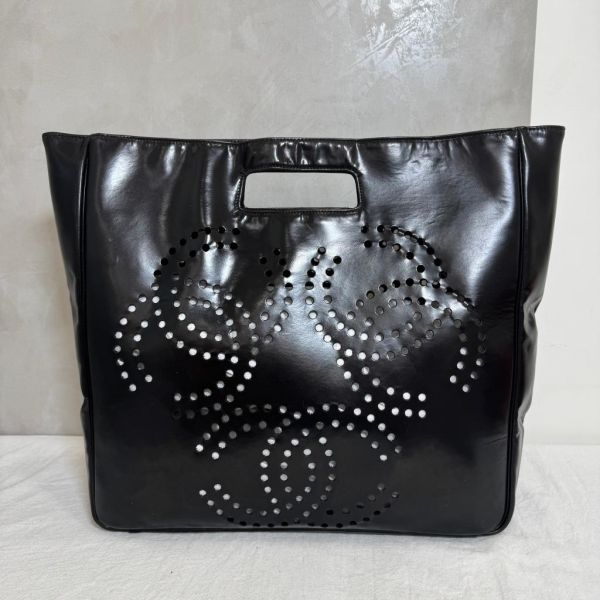CHANEL 後空雙C托特手提包 