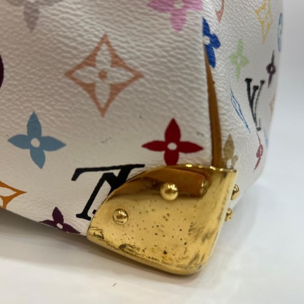 LV 村上隆白三彩 keepall 45 旅行包 