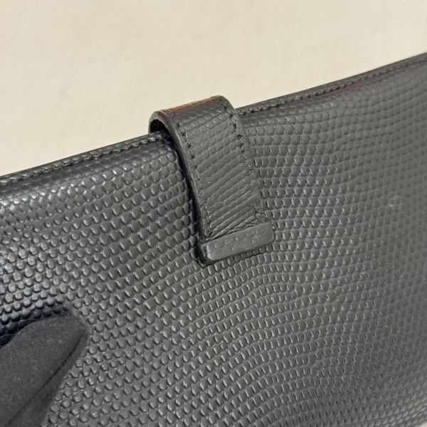 Hermès 蜥蜴皮Bears 長夾 