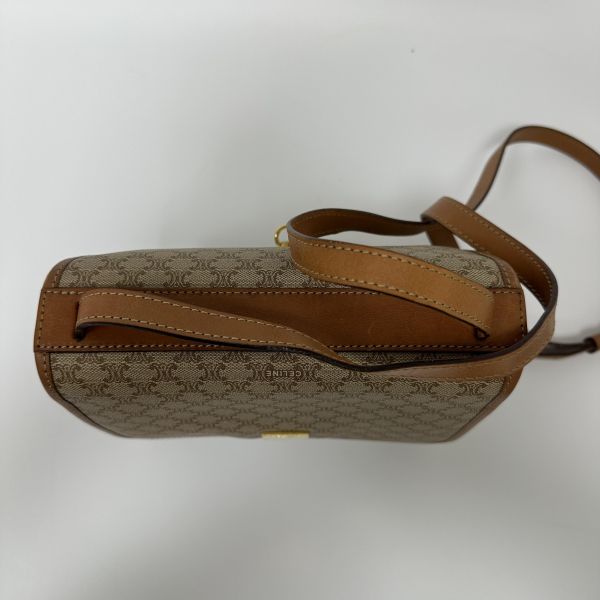 Celine 賽琳 老花帆布郵差包 