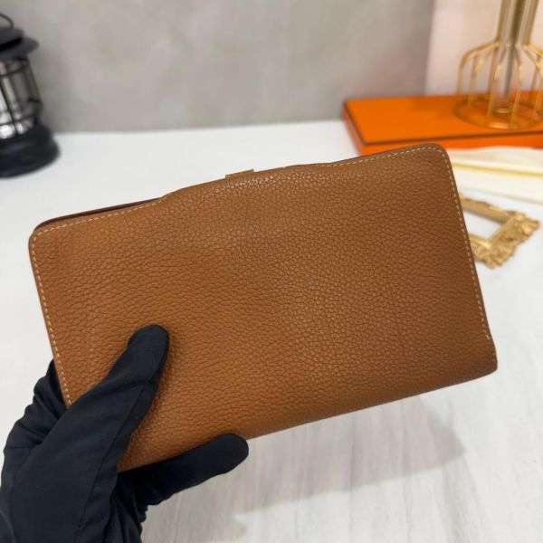 Hermès Dogon long Wallet 手包長銀包 金棕 