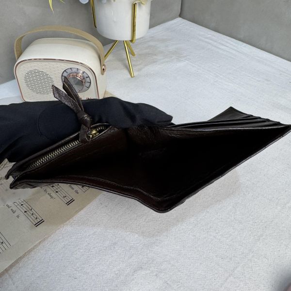 Bottega Veneta Intrecciato 編織黑色羊皮錢包 