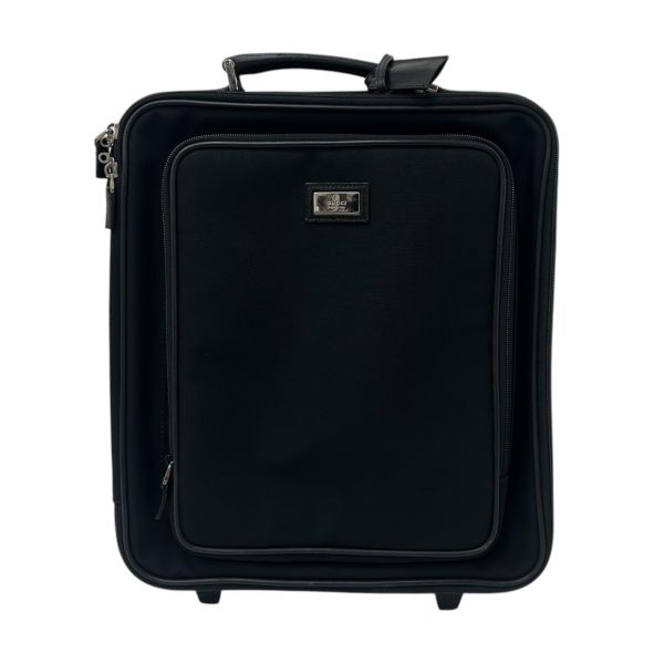 Gucci 黑色尼龍拉桿行李箱 