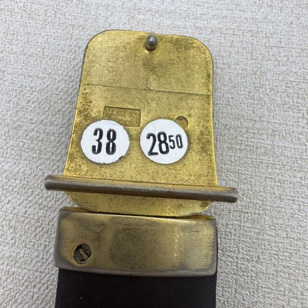DIOR 金x黑頭 黑皮革 皮帶 腰帶 